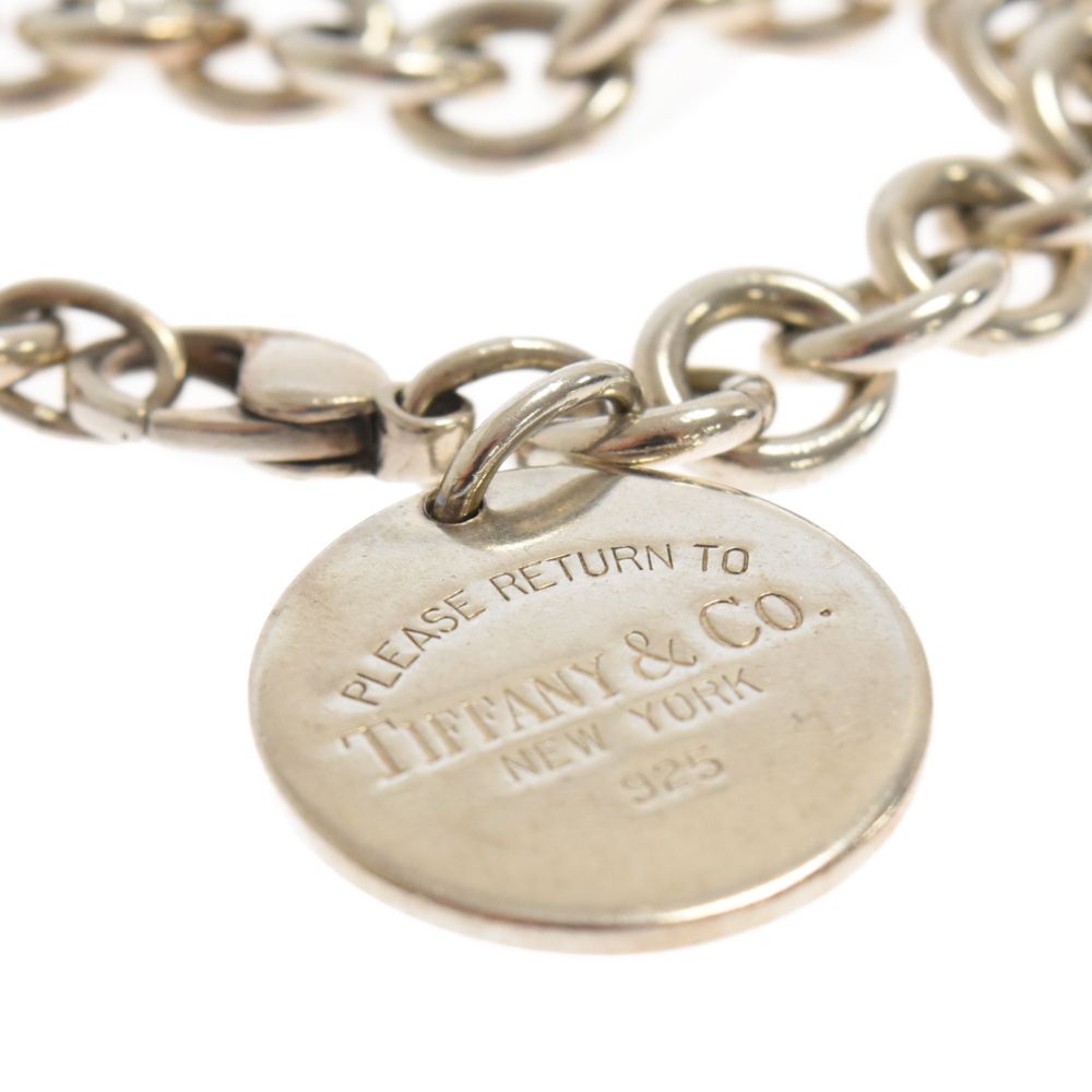 TIFFANYティファニー リターントゥーブレスレット ラウンドプレート TIFFANY & CO.(ティファニー) Vintage Return to Round Tag