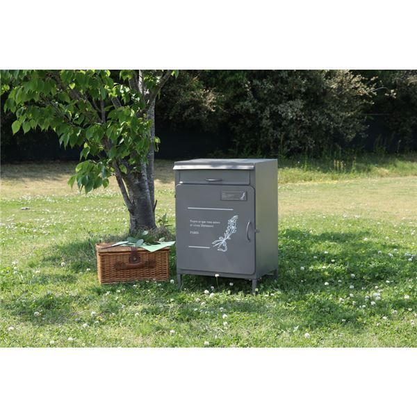 宅配ボックス マーガレット GY グレー 組立式 代引不可 WWW_SUPERTOOLSSHOP_NL