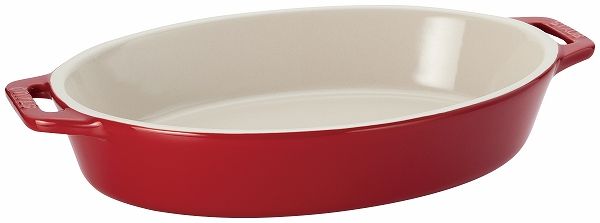 ストウブ(Staub) セラミック オーバルディッシュ チェリー 29cm 40510-806(0547862)