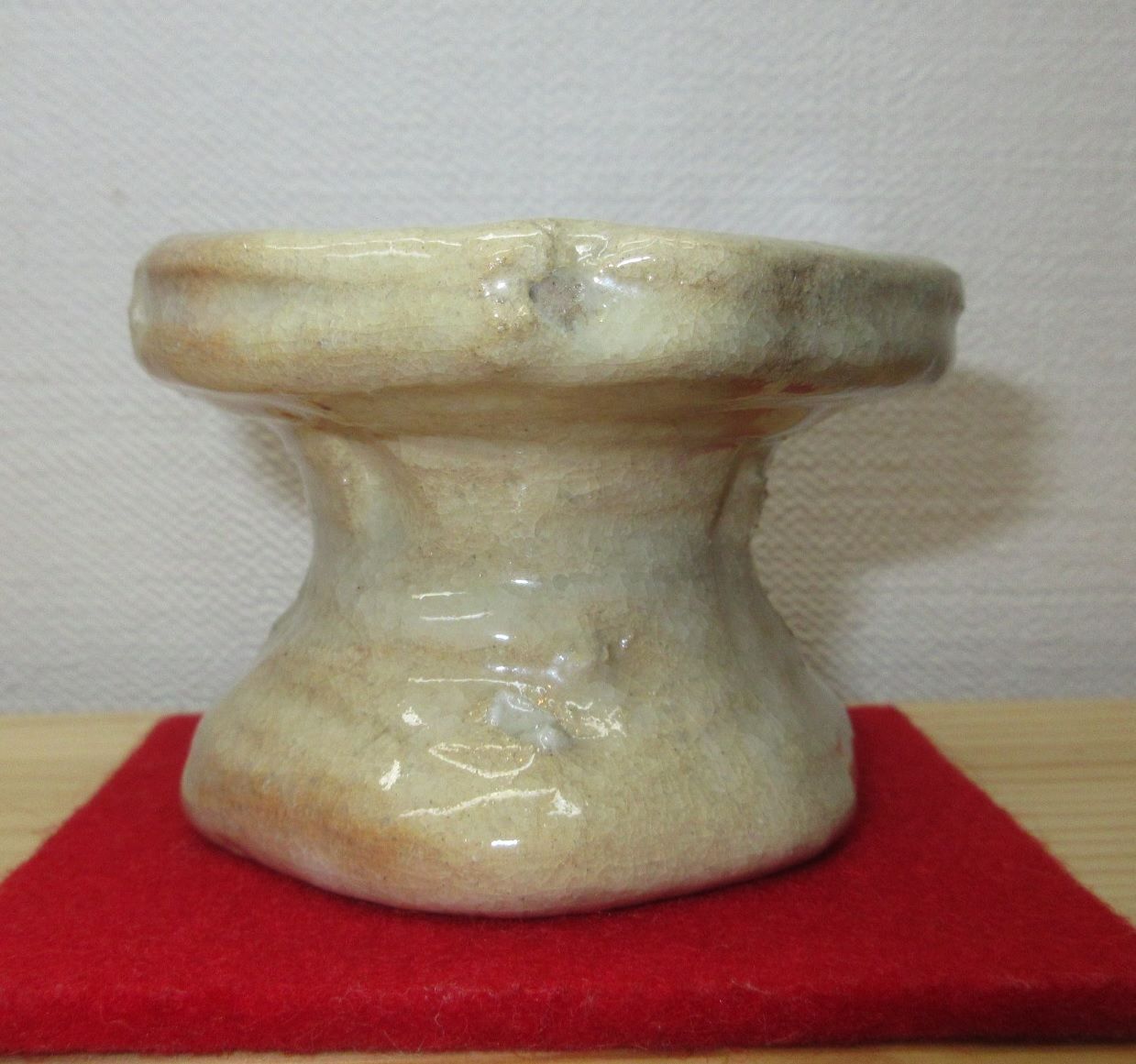 送料込【逢絢亭】茶道具 蓋置 楽焼 鶴亀蓋置 表千家流書付 楽惺入 共箱入り 逢絢亭】茶道具 蓋置 楽焼 鶴亀蓋置 表千家流書付 楽惺入 共箱入り