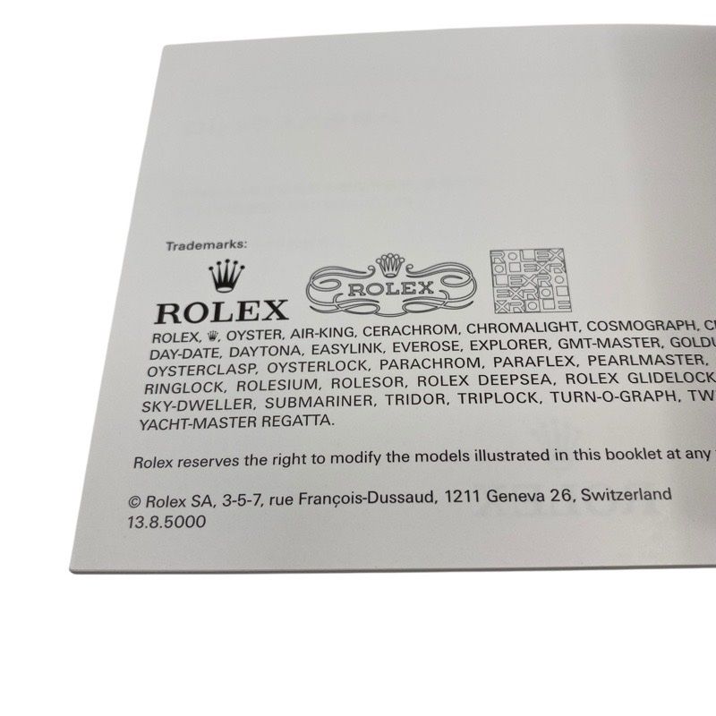 【送料込】40 ROLEX ロレックス デイトナ 冊子 説明書 付属品 ROLEX ロレックス デイトナ 説明書 日本語 2013年8月 - 腕時計