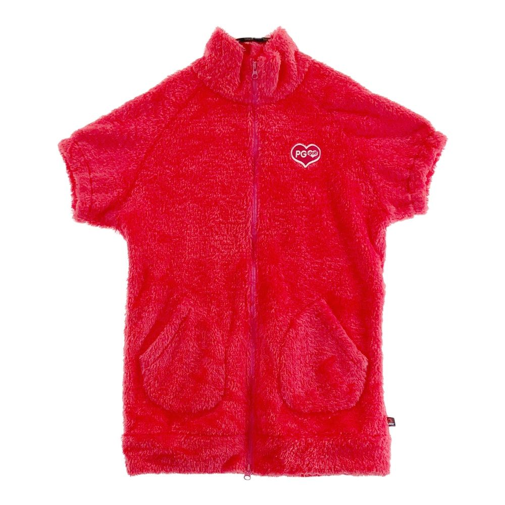 サイズ：2 PEARLY GATES パーリーゲイツ ボア半袖ジャケット ピンク系 [240001299599] ゴルフウェア レディース ストスト