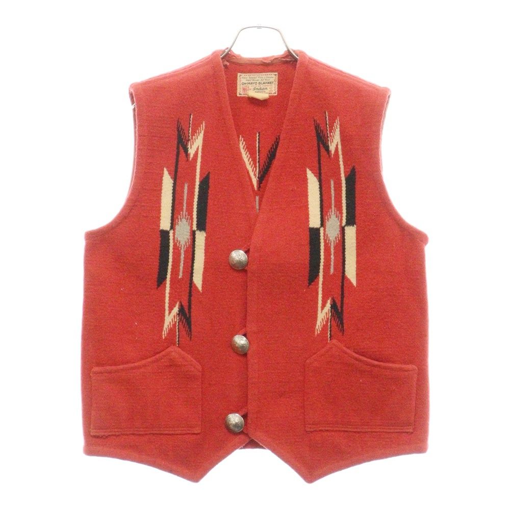 Chimayo Blanket ウールベスト Mサイズ VINTAGE (ヴィンテージ) 40s-50s CHIMAYO BLANKET チマヨウールベスト