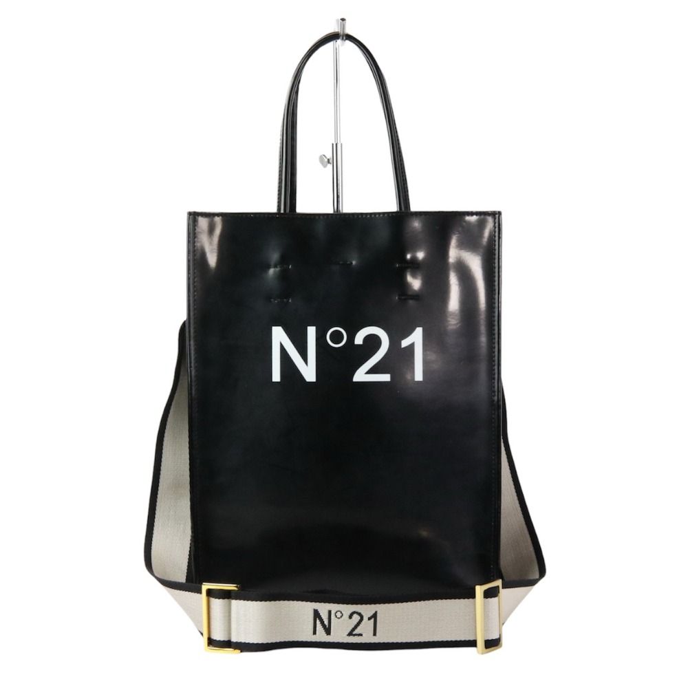 美品 22SS N°21 ヌメロヴェントゥーノ ホリゾンタルショッパー 2WAY 