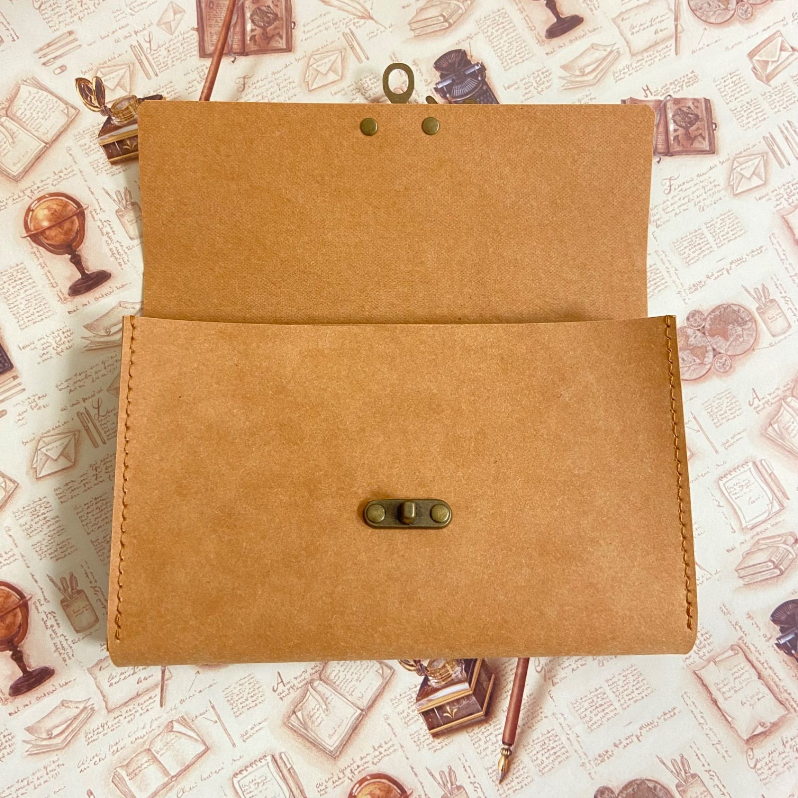 コラージュ素材収納ポーチ 蛇腹ポーチ