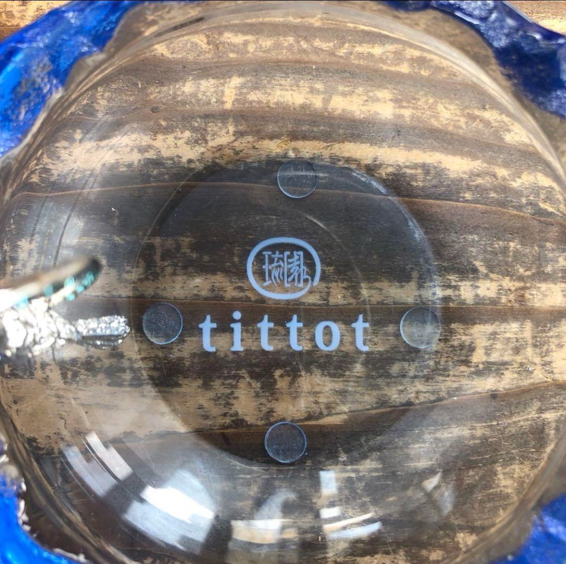 tittot 琉園 台湾 瑠璃ガラス 鳥モチーフ 台湾 琉園 瑠璃ガラス -「琉