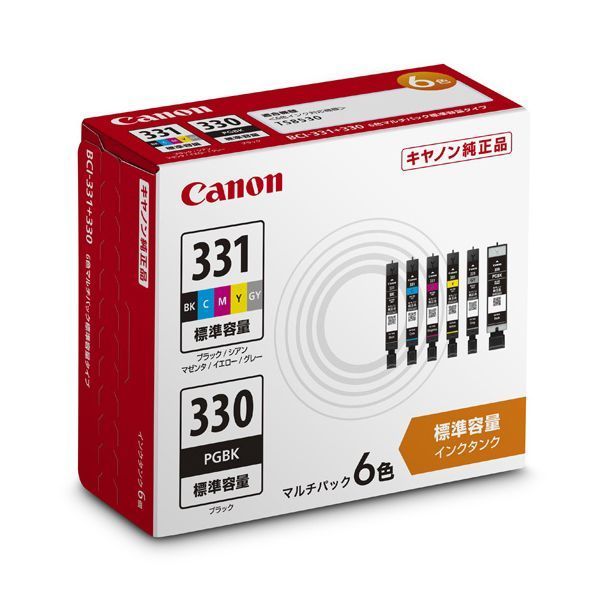 BCI-331+330&frasl;6MP インクタンク e-TREND｜キヤノン [インクタンク | キャノン純正インク bci-331+330&frasl;6mp」の人気商品一覧 キヤノン CANON(キヤノン) &frasl; パソコン周辺機器&frasl;5334C001&frasl;純正インク&frasl;BCI-331+330 安い商品を 5334C001 マルチパック 純正 BCI-331+330／6MP(1パック