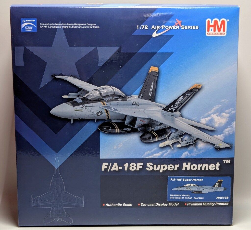 HOBBY MASTER 1|72 F|A-18F スーパーホーネット 第103戦闘攻撃飛行隊 ジョリーロジャース 2025
