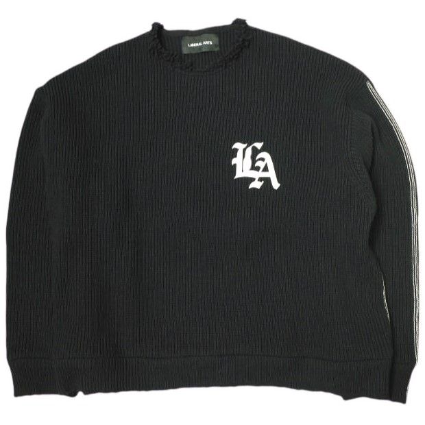 LIBERAL ARTS リベラルアーツ 22AW DAMAGE LA KNIT ダメージオーバーサイズニット Free ブラック セーター トップス g21689