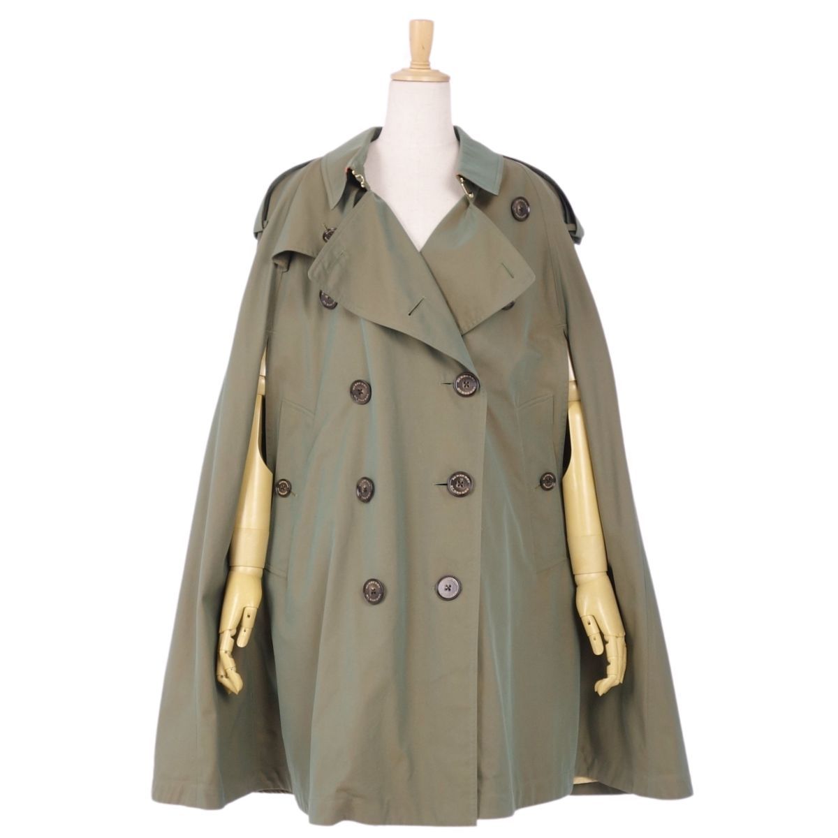美品 バーバリー BURBERRY コート トレンチコート ケープ ポンチョ コ