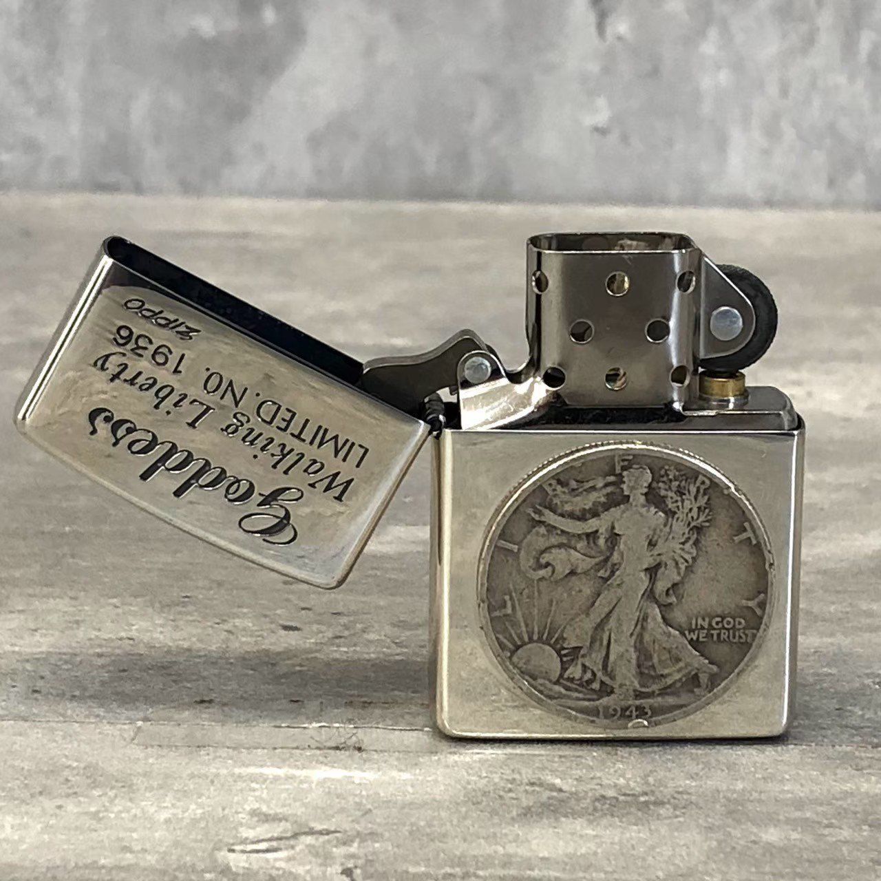 ZIPPO COIN ジッポー アンティーク コイン Walking Liberty ライター 喫煙具 - メルカリ