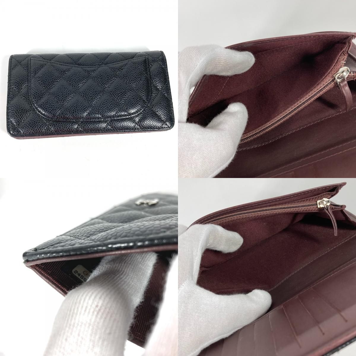 CHANEL シャネル 長財布 CC ココマーク マトラッセ キルティング