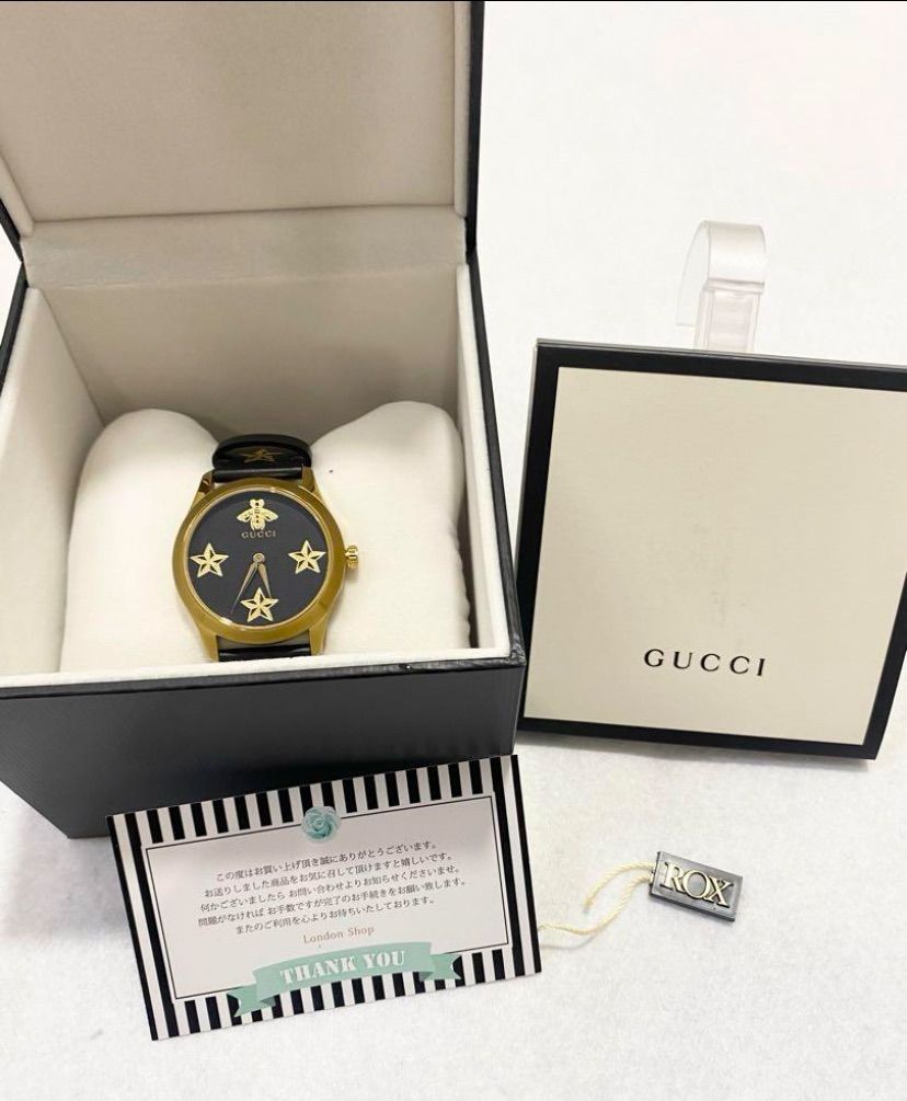 極美品・激レア 】GUCCI グッチ Gタイムレス 腕時計 蜂 星 126.4 - メルカリ