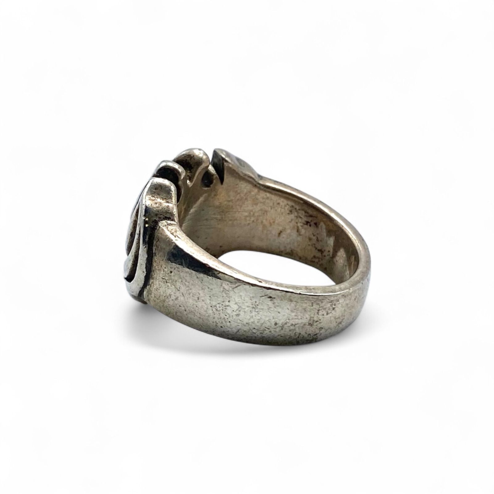 希少 トライバル柄 90s ヴィンテージSilver925 リング 約19号 希少 トライバル柄 90s ヴィンテージSilver925 リング 約19号