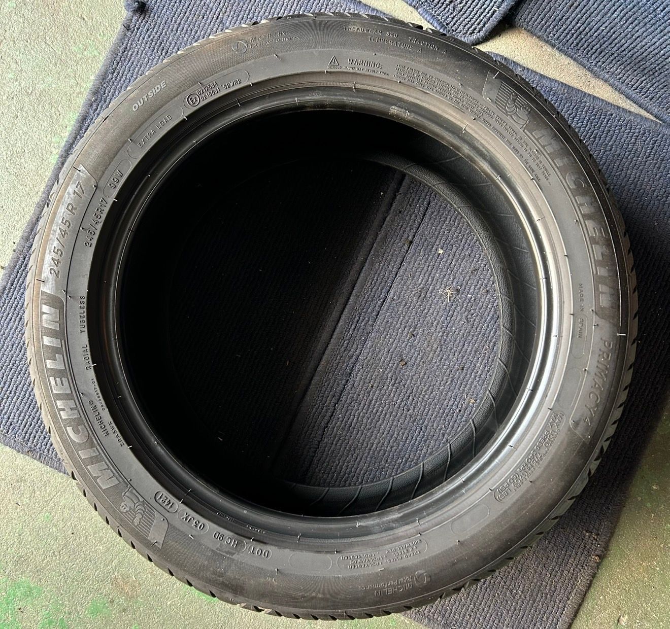 100％高品質で激安通販！ 造 溝6.5分山 MICHELIN PRIMACY4 1本 245 45R17 ASP3243