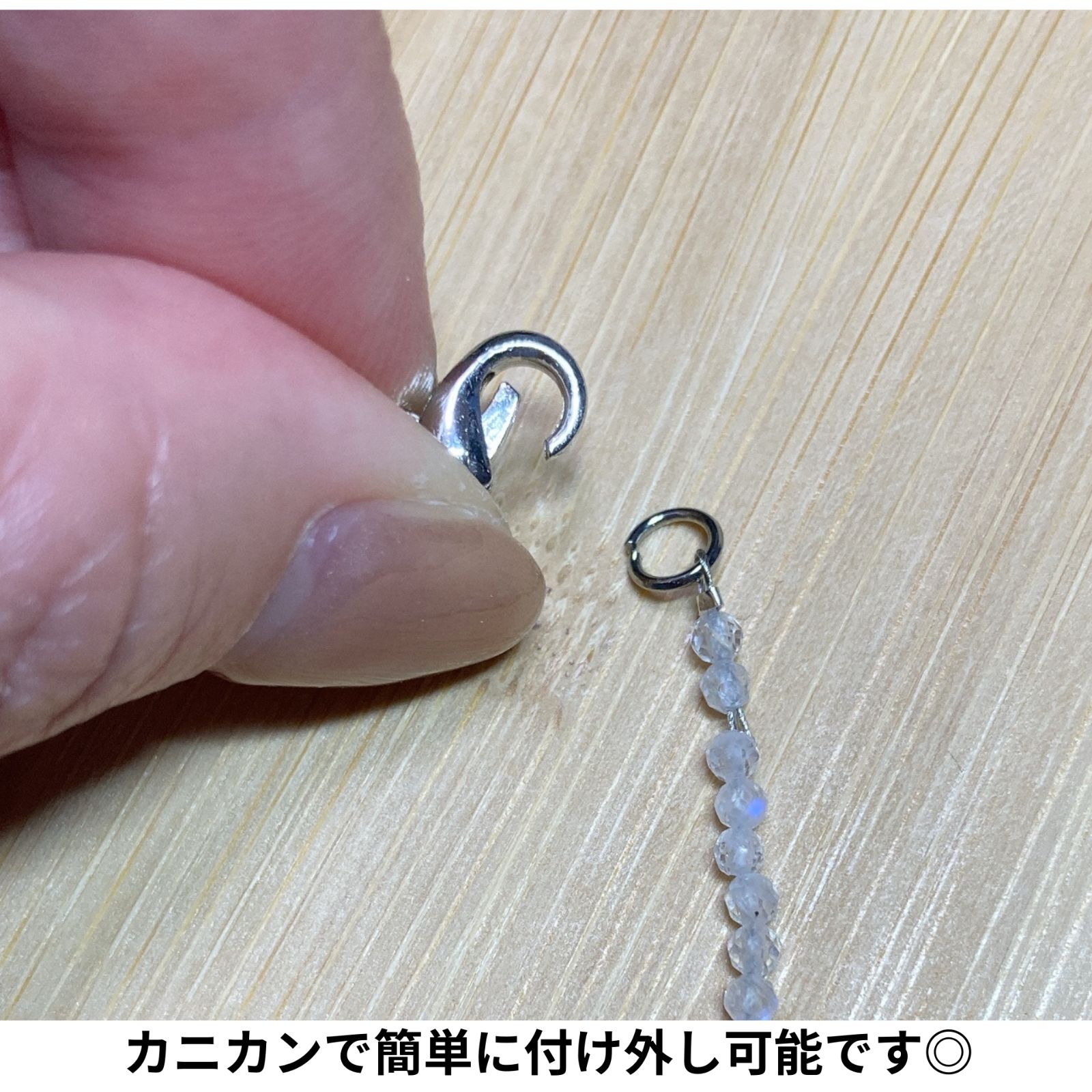レインボームーンストーンブレスレット✳︎2mm✳︎丸玉✳︎面