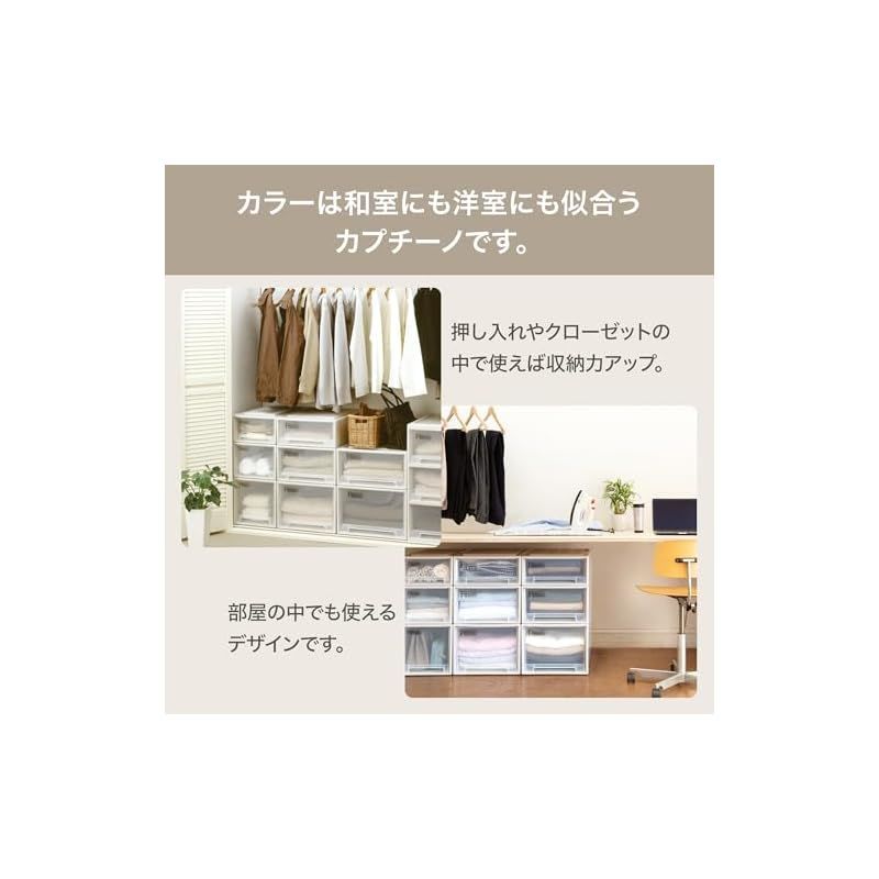 天馬 収納ボックス フィッツケース クローゼット 幅30×奥行53×高さ23cm