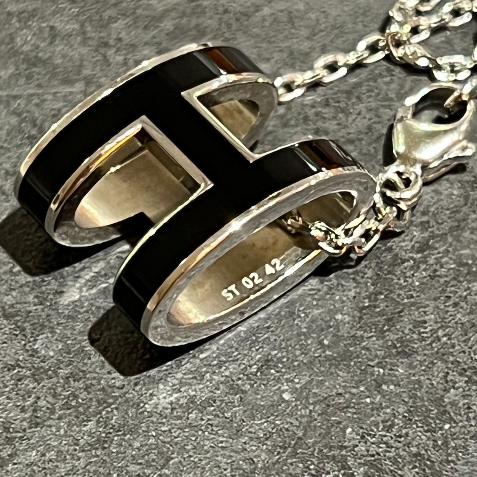 【新品未使用】エルメス ポップH ネックレス マロングラッセ HERMES ミニ ポップH ネックレス マロングラッセ ピンクゴールド