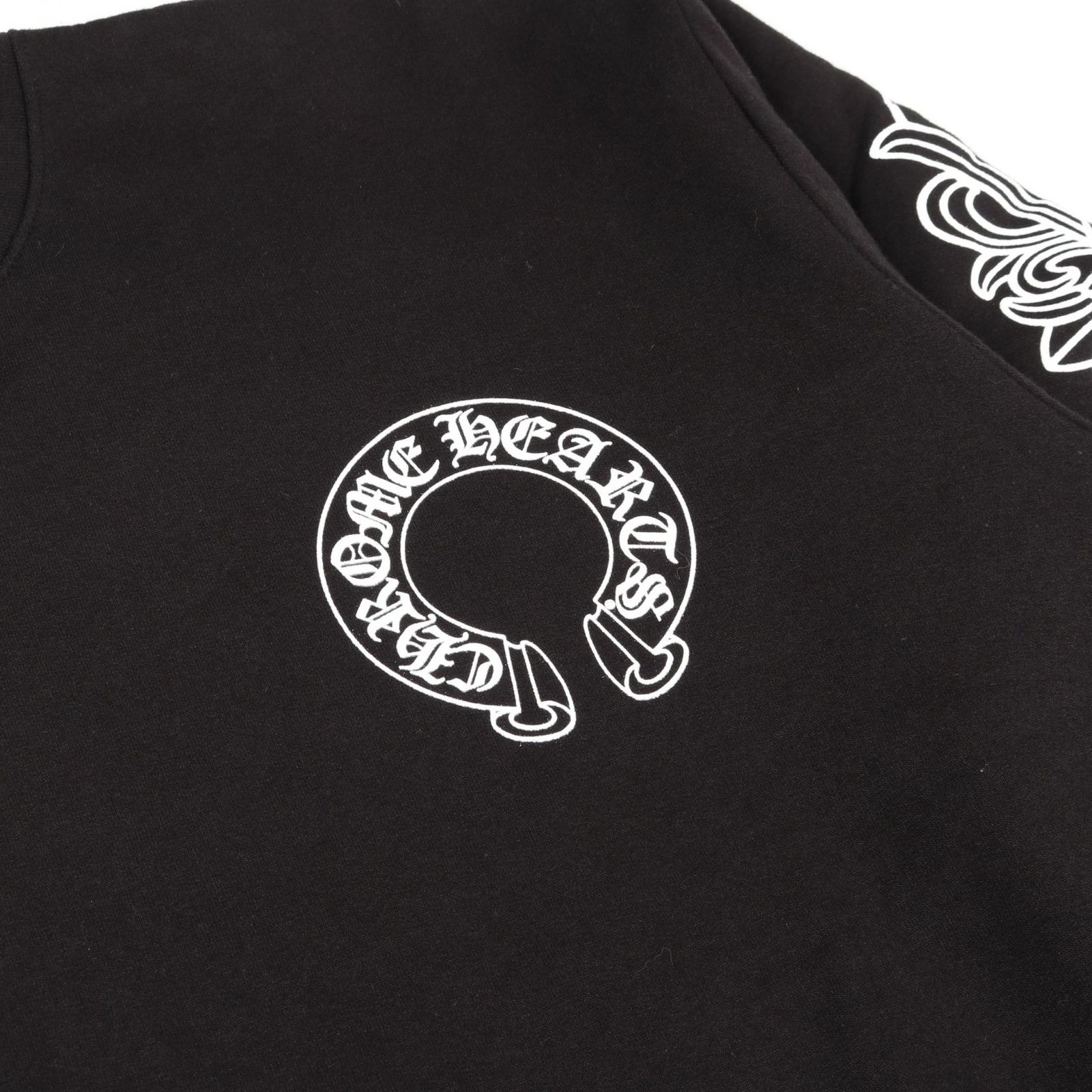 パネル生地　クロム① クロムハーツ CHROME HEARTS スウェット ホースシュー アーム