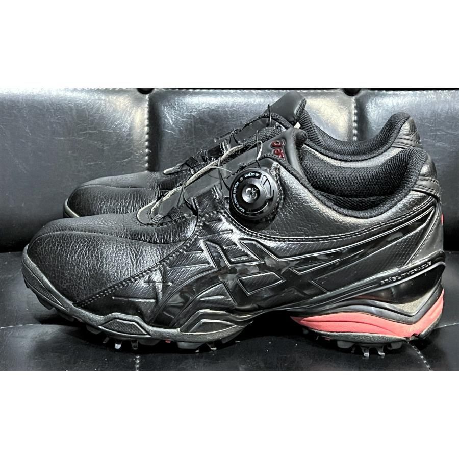 美品 アシックス ゴルフシューズ GEL-ACE TOUR Boa 黒 24.5cm asics