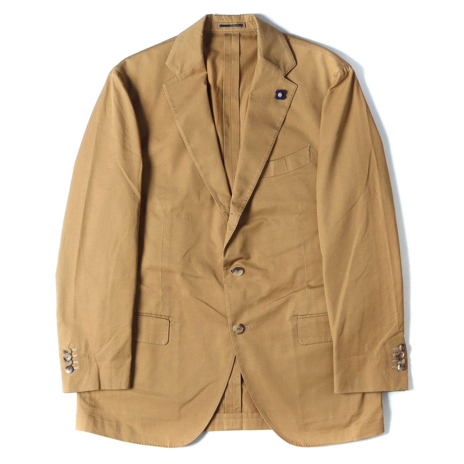 LARDINI ラルディーニ ジャケット ブートニエール付き コットン 