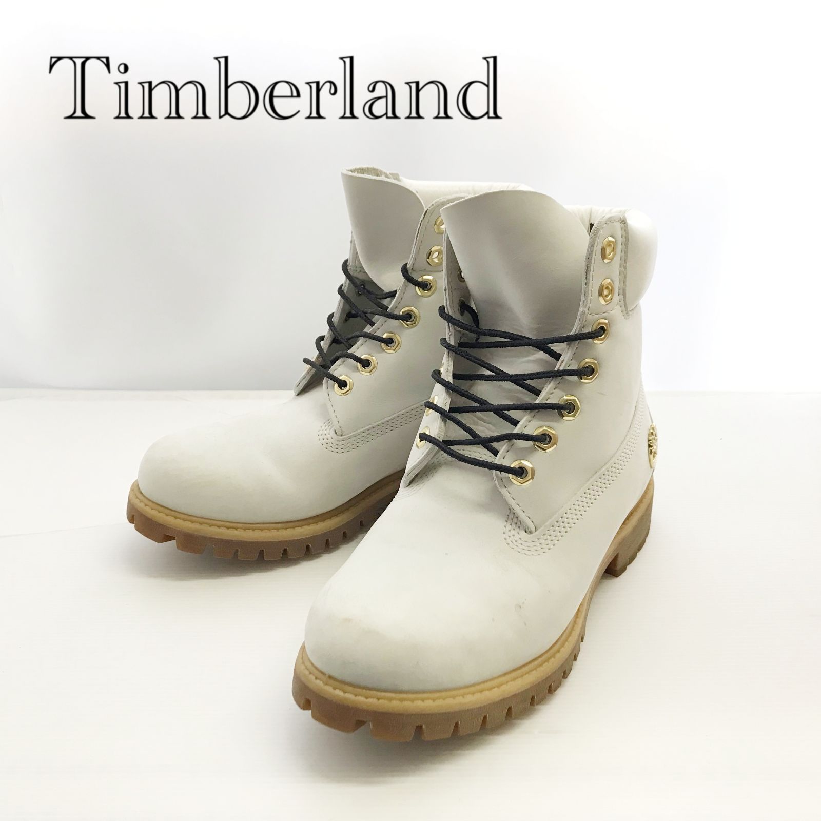 Timberland PRIMALOFT プレミアムブーツ A15RN 5198 ティンバーランド チャッカブーツ レースアップブーツ 7W ホワイト メンズ 靴