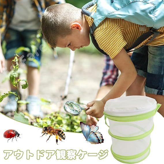 竹生島神社★脳のリミッターカット活性化小物入れ 在庫処分】EsiFare虫捕りあみ 伸縮可能 虫取り 蝶 飼育ケース 虫