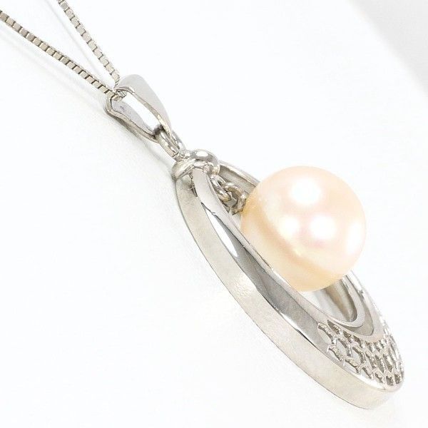 K14WG ネックレス necklace パール 真珠 総重量約3.2g 約40cm