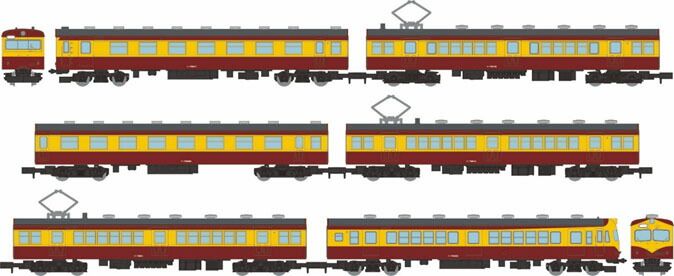 鉄道模型6点セット 鉄道コレクション 国鉄70系新潟色6両セット 【トミーテック