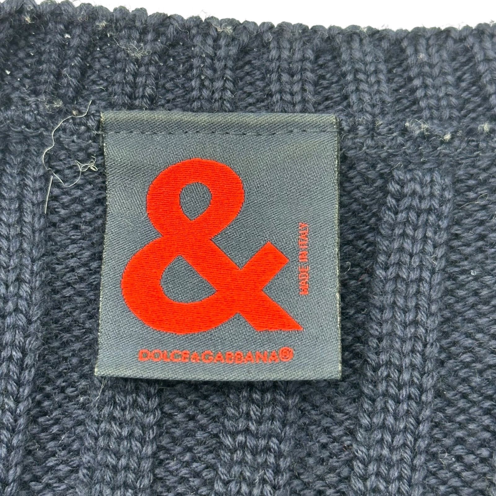 D&G(ディー&ジードルガバドルチェ&ガッバーナ) Chest “&” weave crew 