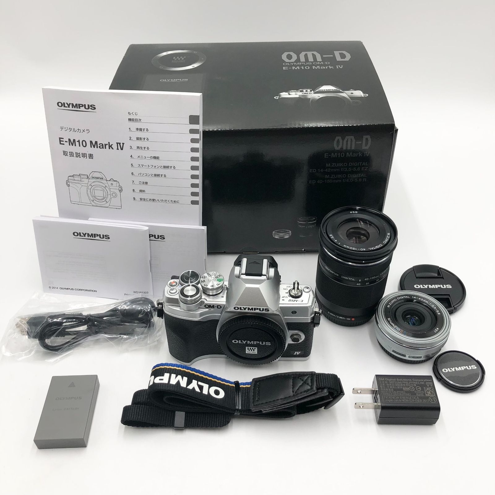 OM SYSTEM|オリンパスOLYMPUS ミラーレス一眼カメラ OM-D E-M10 MarkIV EZダブルズームキット シルバー