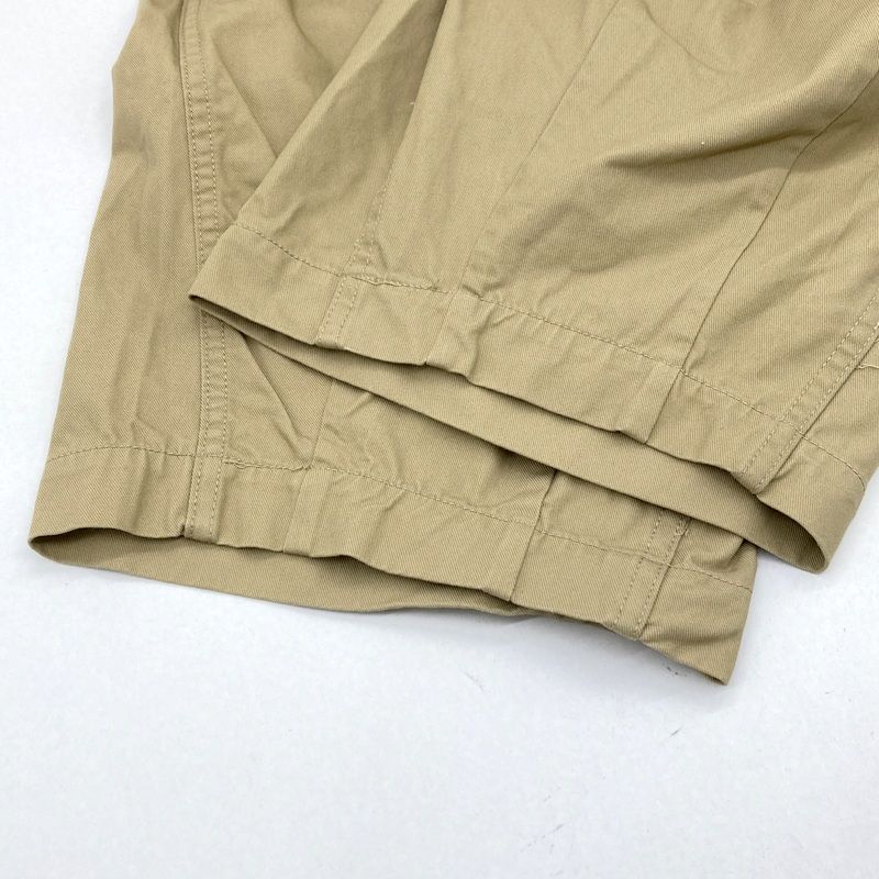 needles ニードルス ヒザデルパンツ MR 234 チノトラウザーズ リラックスシルエット 無地 古着 メンズ Mサイズ ベージュ ボトムス A 14838◆