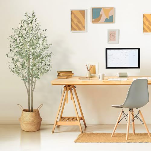 Alupssuc 観葉植物 高さ150cm フェイクグリーン 大型光触媒 インテリア 家の中に置く人工観葉植物 二つの幹 おしゃれ 世話がない 水やり不要のホーム 玄関 キッチン オフィス オリーブ フェイクグリーン 飾り プレゼント用