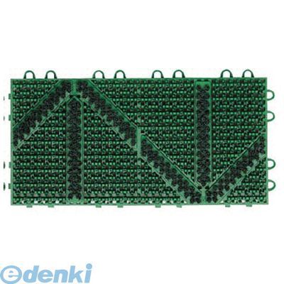 【新品・7営業日以内発送】【個数：1個】山崎産業 F127HKG 【屋外用マット】エバックブラシハードマットYA 本駒 緑【沖縄離島販売不可】