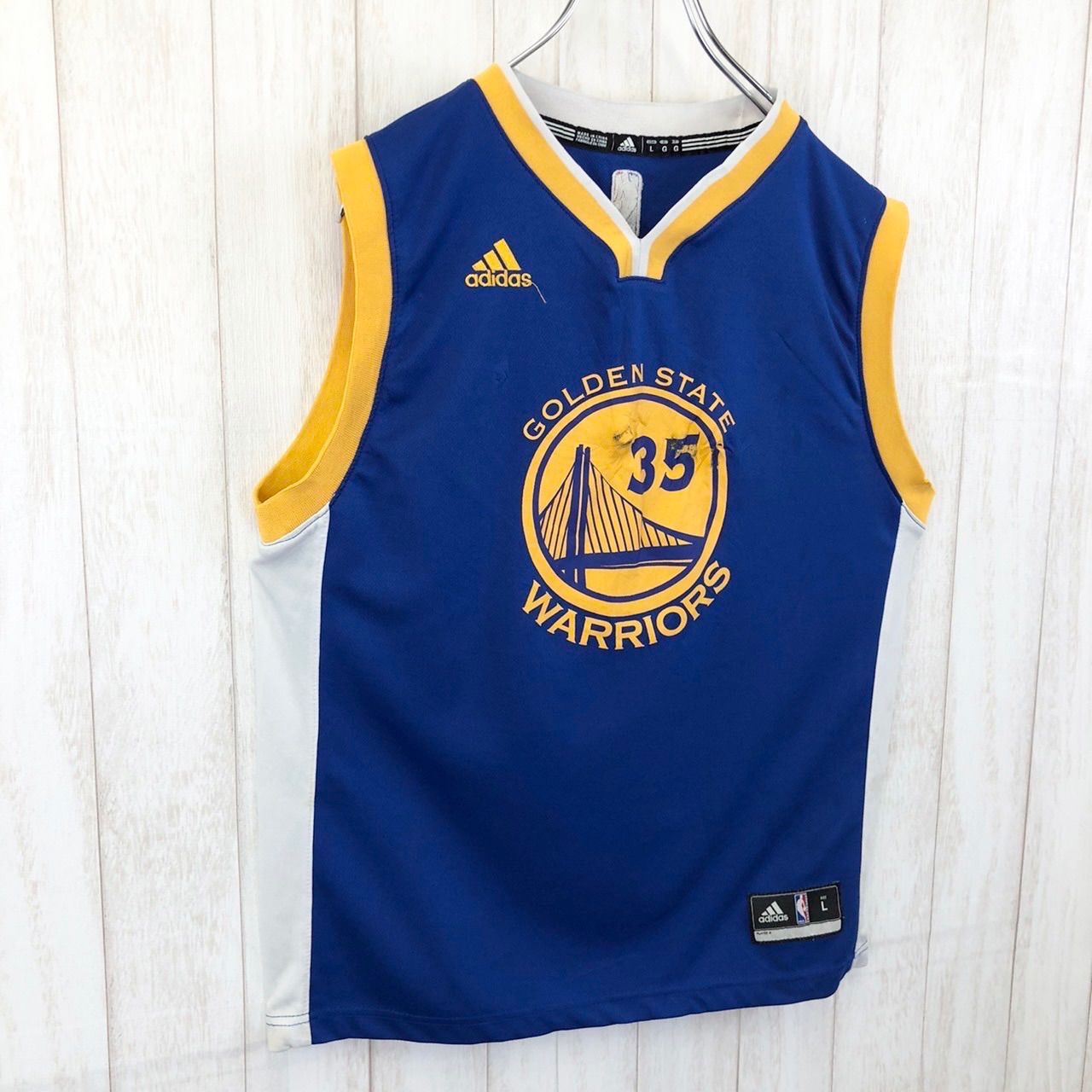 adidas アディダス NBA ゴールデンステート ウォリアーズ WARRIORS バスケ ゲームシャツ ユニフォーム タンクトップ - メルカリ