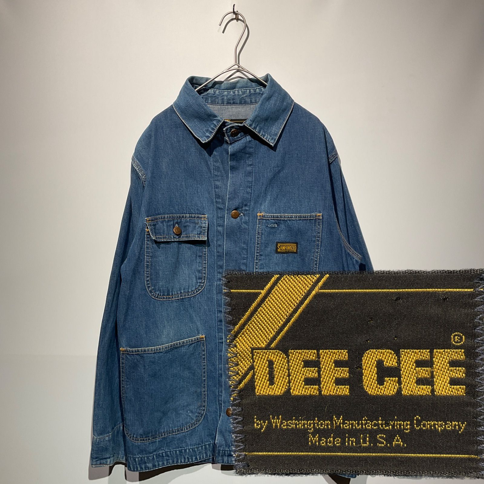 70’s “DEE CEE” Coveralls jacket デニムジャケット 70s 70年代 ディーシー Gジャン デニムジャケット アメリカ製
