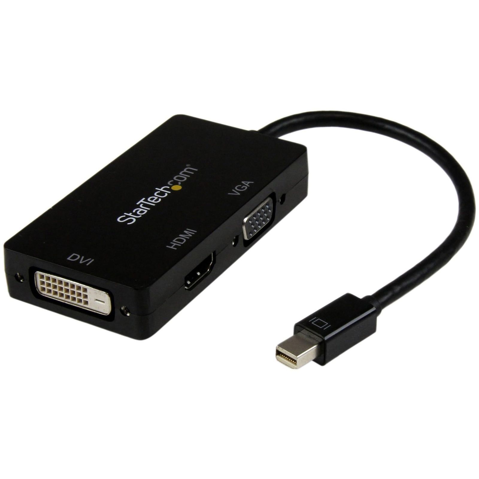 VGA - HDMI - DVI (ブラック)_Mini DisplayPort StarTech.com Mini DisplayPortトラベルA/Vアダプタ Mini DP - VGA/ DVI/ HDMI 1920x1200/ 1080p ブラック M