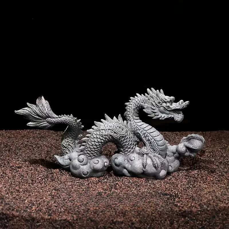 昇龍　木彫　龍　竜　縁起物　置物　インテリア　ドラゴン　木製　オブジェ 昇龍 木彫 龍 竜 縁起物 置物 インテリア ドラゴン 木製