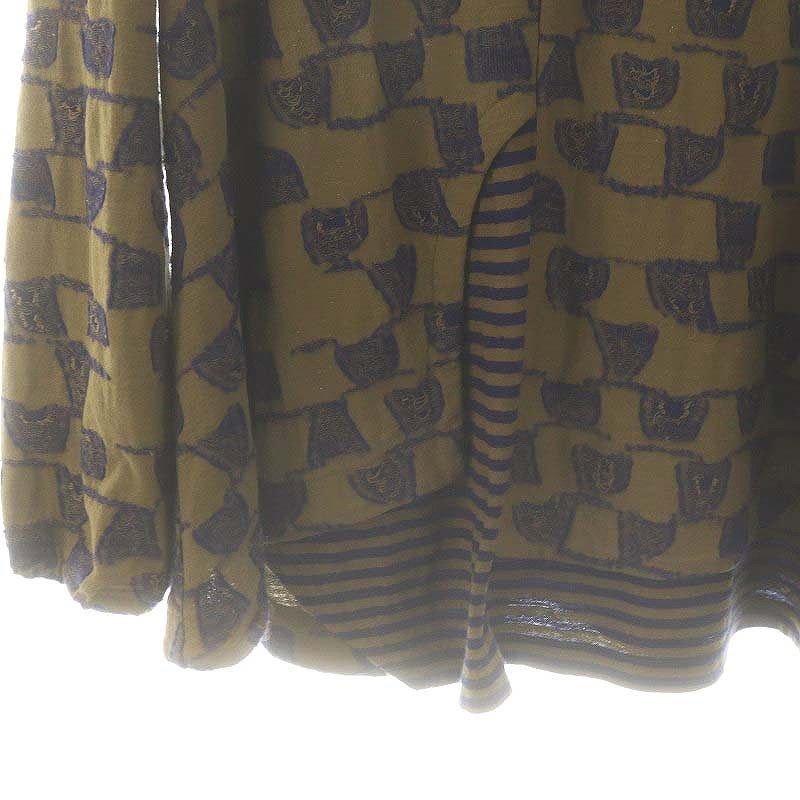South2West8 ネイビー メッシュ 長袖カットソー South2 West8[サウスツーウエストエイト] S.S. Crew Neck Shirt