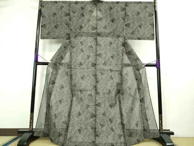 平和屋着物 上 夏物 本場大島紬 夏大島 色紙花文 ♥ DZAA9856kh5