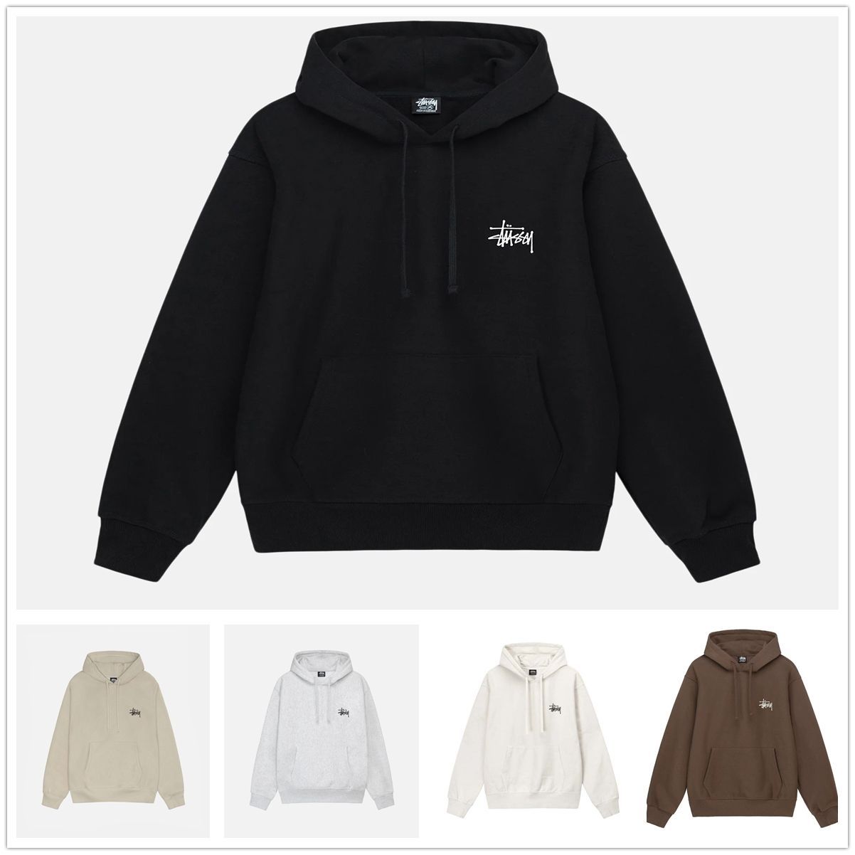 新品未使用*ステューシー BASIC STUSSY HOOD HOODIE 1924870 裏起毛 