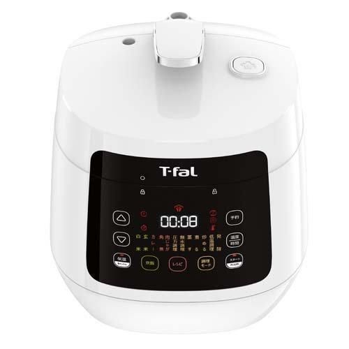 ティファール ラクラ クッカー コンパクト 電気圧力鍋 ホワイトCY3511JP 炒める 煮込む 蒸す 炊飯 保温 再加熱 T-fal 時短 便利 ご馳走 クリスマス