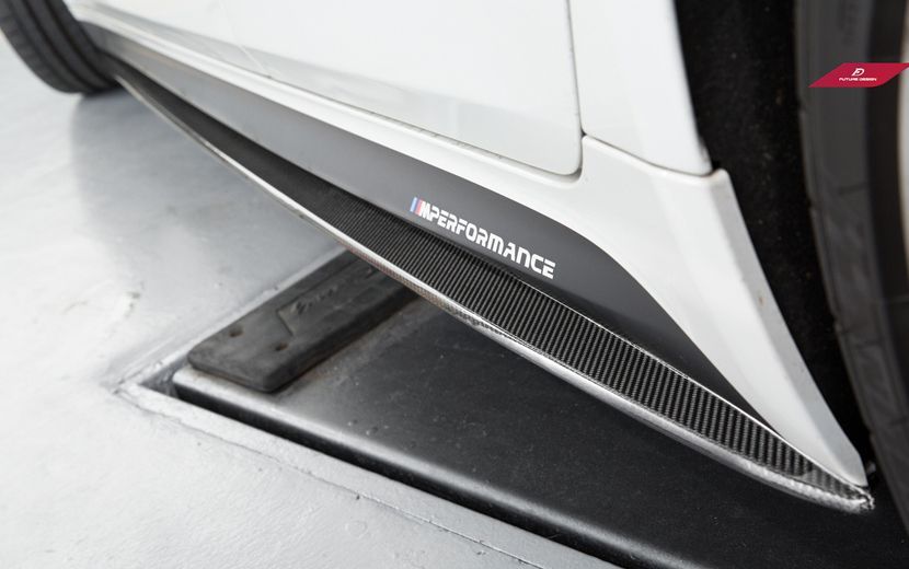 FUTURE DESIGN BMW 5シリーズ G30 G31 Mスポーツ サイド スカート 本物DryCarbon ドライカーボン エアロ カスタム