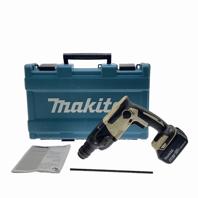 ☆中古品☆makita マキタ 18V 16mm 充電式ハンマドリル HR165D バッテリー(BL1860B) ケース付 コードレス ハンマードリル  88197 - メルカリ