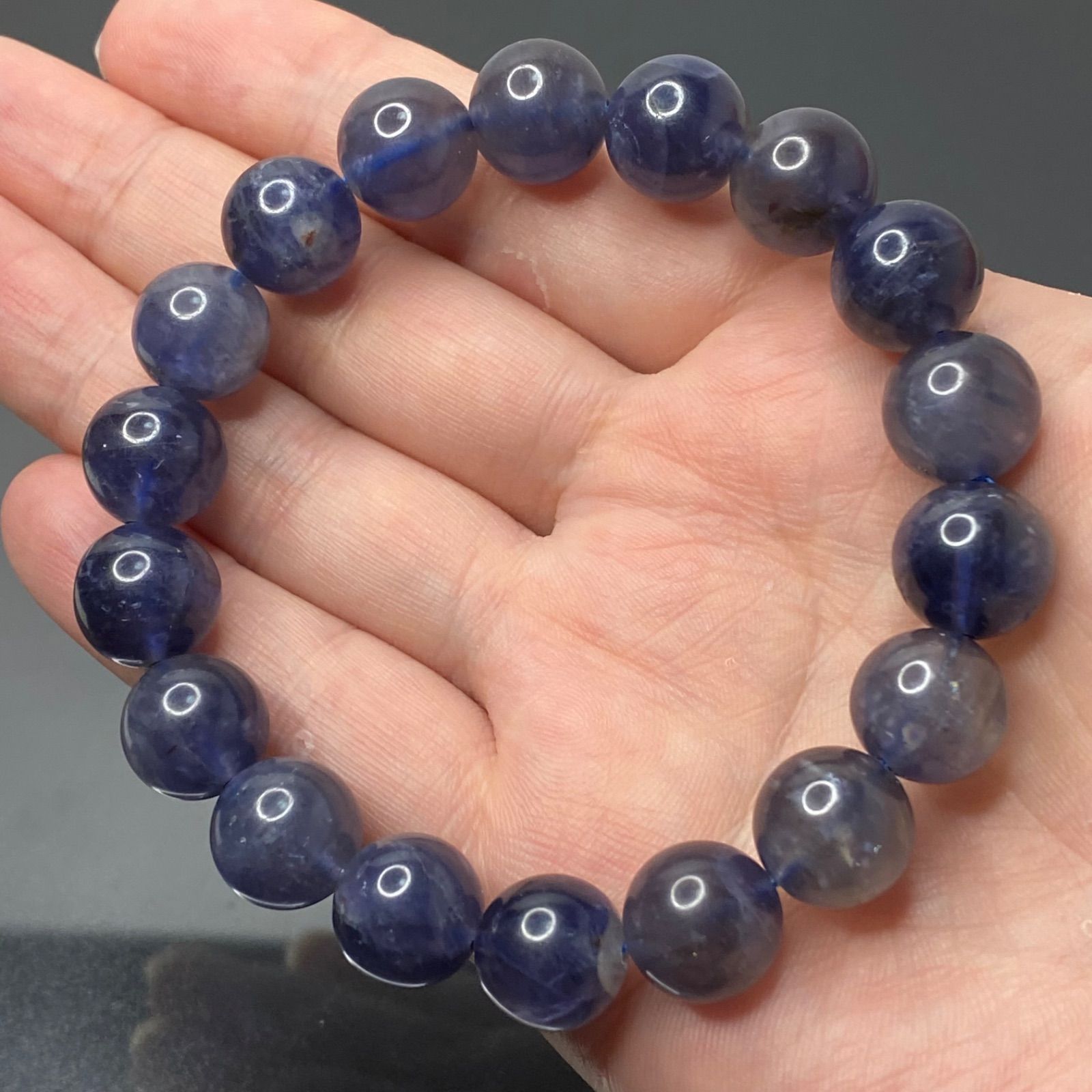 A1961 アイオライト 天然石 パワーストーン ブレスレット - メルカリ 