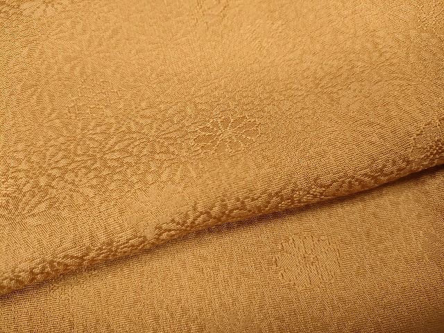 舞花地紋 柑子色