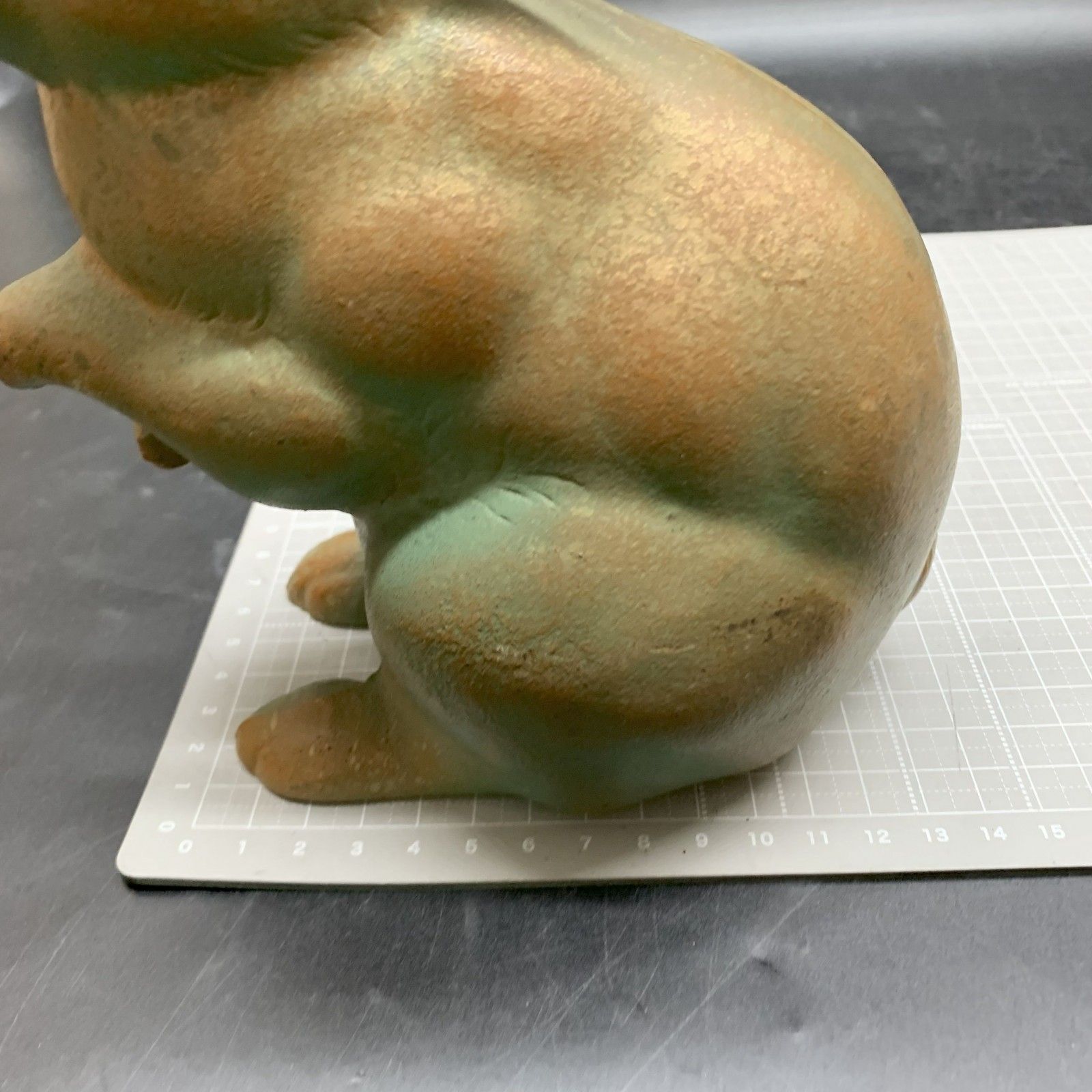 金属製の置物　干支　小林尚珉　日展　12種類まとめ売り 環水作 福うさぎ 鉄製 鋳物 干支 兎 像 オブジェ 置物 [金属製