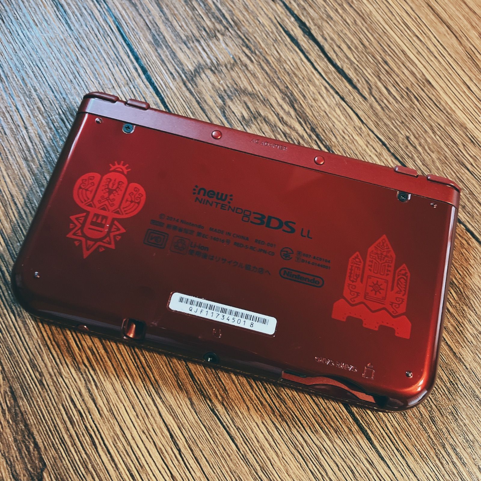 動作確認済】NEW Nintendo 3DS LL （モンハンXコラボモデル）中古 ...