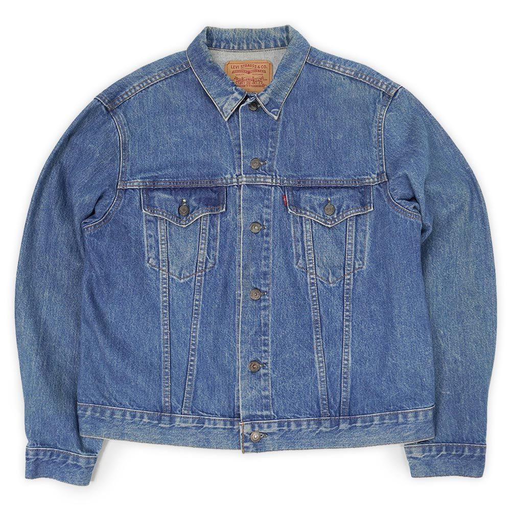 リーバイス Levi's 80s 80年代 75505 デニムジャケット MADE IN CANADA カナダ製 70505型 4th 珍品 USA ヴィンテージ ビッグサイズ 古着 メンズ コート・ジャケット ブルー 48【中古】