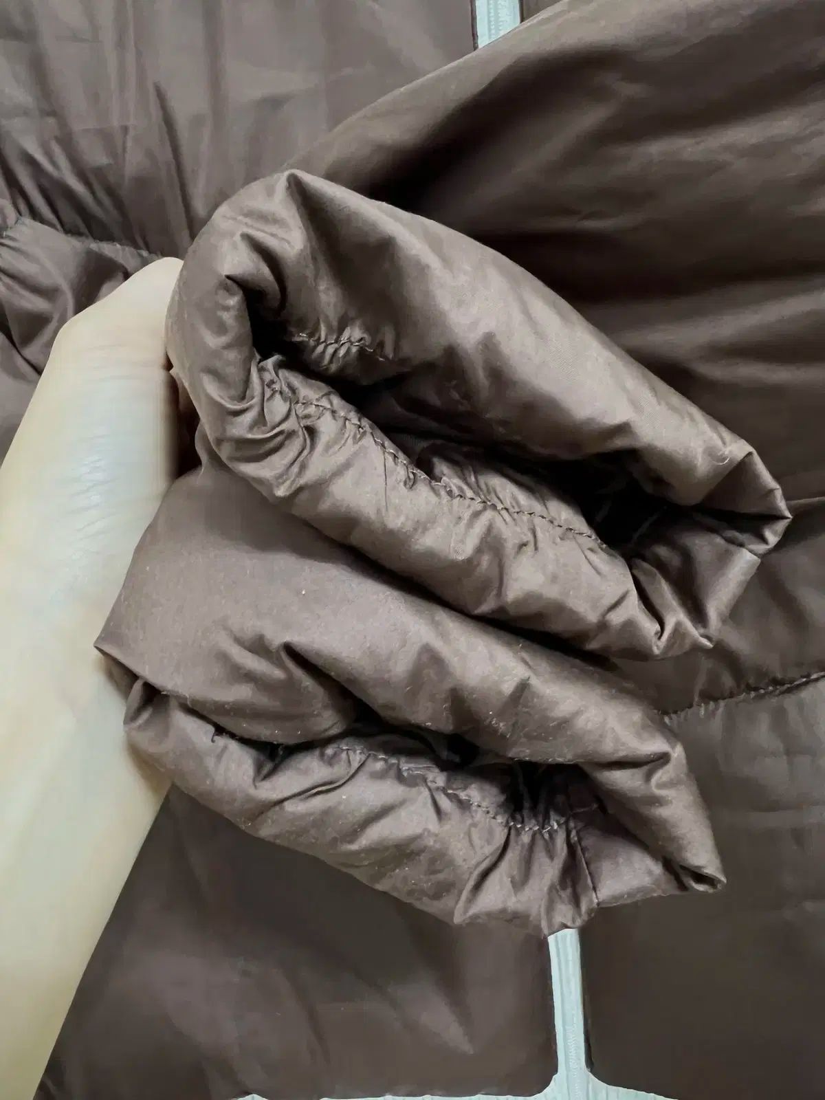 ブラウン ダックダウンジャケット